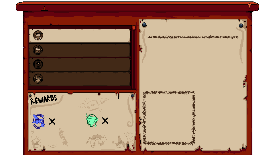 Trek of the Oddities' progression is to the quest board!

In order to promote the open-ended approach, along with fleshing out the world, the player is tasked with doing a quest that reward the player and opens more of the world
#trekoftheoddities #gamedev #screenshotsaturday