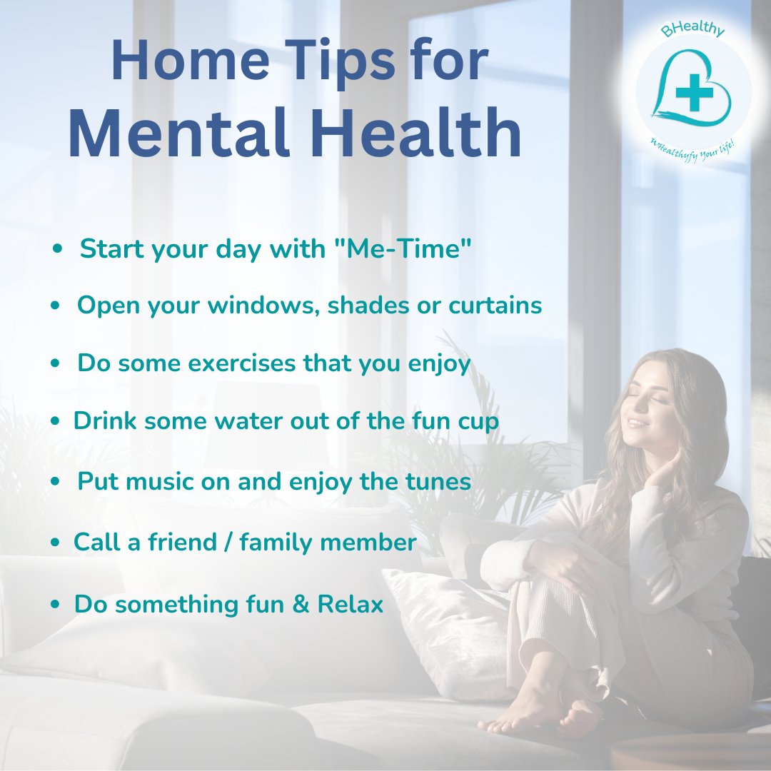 These are some activities you can do at home to improve your mental health. 
 
#WHealthyfy #BHealthy #HappySunday #MentalHealthTips #mentalhealth #SelfCareIdea #SundayFunday #SundayIdeas #SelfCare #BeYourself #HappyYou #HealthcareService #Havemetime #Sunday #Weekend #HappyWeekend