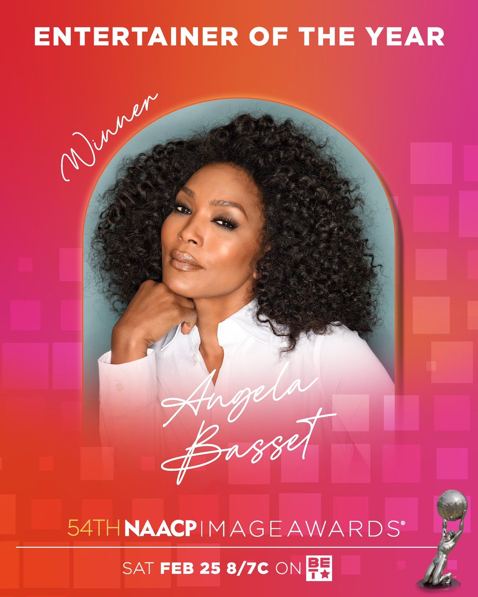 Congratulations Entertainer of The Year  @ImAngelaBassett 🎉
54th #NAACPImageAwards
#OurStories #OurCulture #OurExcellence