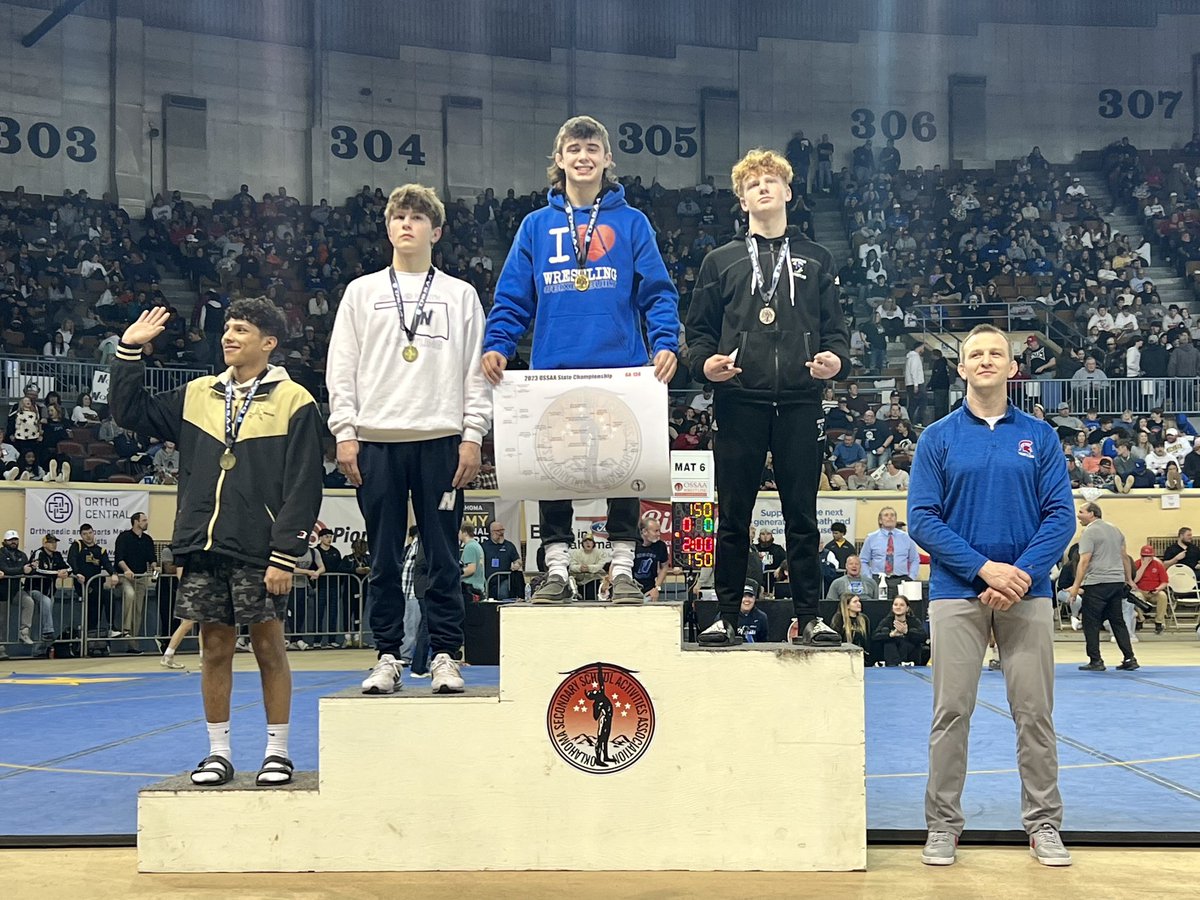 Jace Roller gets a fall in the finals and wins his second state title! 🏆🏆

Jace set a new Bixby single-season record with 29 falls, including 25 straight to end the year.

#BixbyBuilt