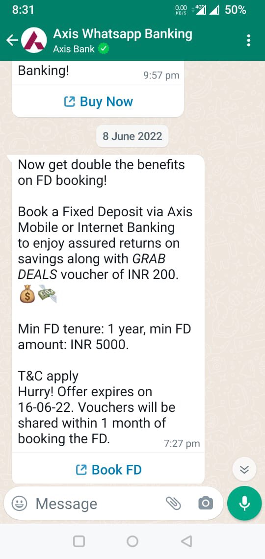 Something reminds, I never got this voucher 😅

<a href="/AxisBank/">Axis Bank</a> <a href="/AxisBankSupport/">Axis Bank Support</a>