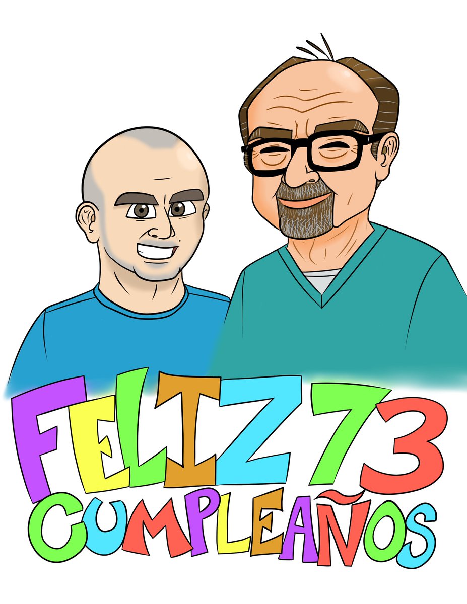 SSScarletFever's tweet photo. Another commission to celebrate his father's birthday.
#HappyBirthday #Caricature #artwork https://t.co/oJbYn0uCmd