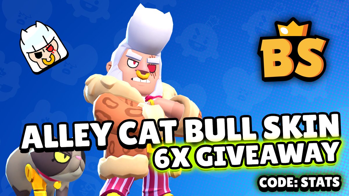 brawlstats's tweet image. And another #BrawlStars Giveaway!!! 6x #AlleyCatBullGiveaway skins! To enter:
💟 Like
🔁 Retweet
✅ Follow
🟨 Use code "Stats" (Optional :D)
🗨️ Comment a link to your profile from brawlstats.com
Ends in March 7. Winners get a special link to claim via DM. GL HF 🌟