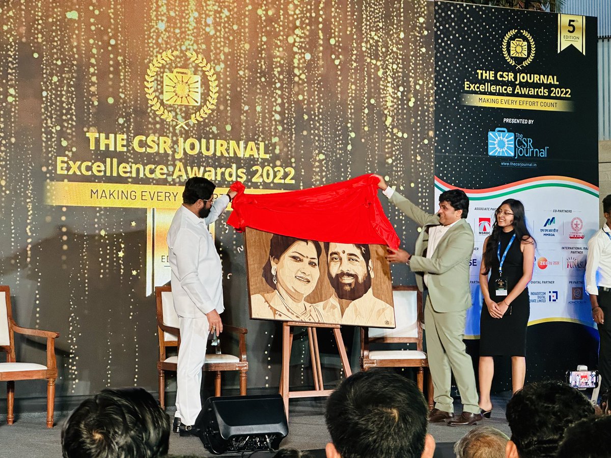 hwctindia's tweet photo. ...in conversation with the Jury and Awardees at the CSR Journal Awards at National Stock Exchange BKC, Mumbai welcoming chief guest hon. Cm Shri Eknath Shinde. #IndiaFirst #corporatesocialresponsibility #csrjournal #EknathShinde #socialimpact
@mieknathshinde @DrSEShinde ❤️ https://t.co/8fLTDDH7Jr