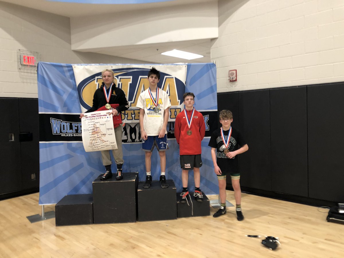 HanoverWrest's tweet photo. Congratulations to Derek Warman on a great tournament and second place finish at 107!  On to regionals! https://t.co/q2UuOl7fKo