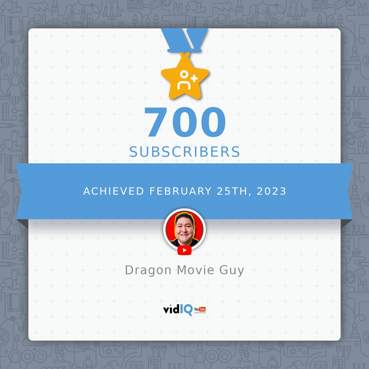 dragonmovieguy's tweet photo. A HUGE #ThankYou for all #700Subscribers on my #DragonMovieGuy #YouTubeChannel!
#700Subs on #YouTube is a big #Milestone for my #MovieReview #FilmCritic channel! #Thanks!
What would you guys like to see #MORE of on #MyChannel??!! Please #Comment below! #ThanksEverybody! https://t.co/JoP4Qm5Ubn