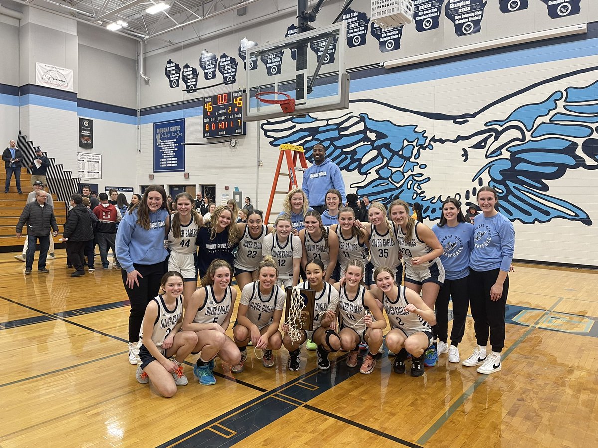 Congratulations to our girls basketball team on a big win tonight against DeForest. #regionalchamps 🏀