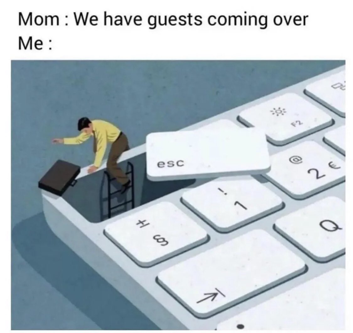 introvertsmemes's tweet photo. Bye 👋 https://t.co/l8e4TGewQy