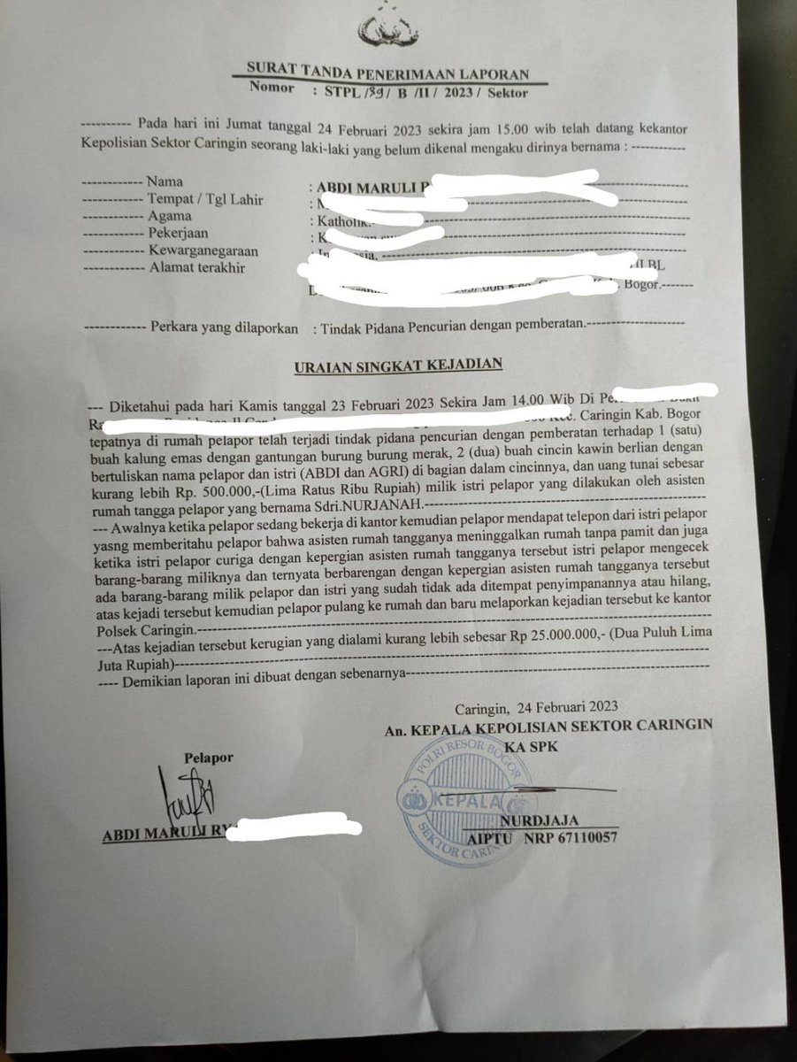 agriantisthg's tweet photo. Tweet ini sbg info agar ga ada lg yg merekrut org ini:
NURJANAH/NURZA/NURZHA-pembantu/ART/29 thn
Asal Depok, keluarga di Cikini, KTP Cakung

ART ini kabur &amp; mencuri perhiasan kami. 
Info terakhir di rmh pacarnya: FADIL-penjual brownies-Cisarua. 
Mohon info kalau lihat atau kenal https://t.co/xa6nf4MeMy