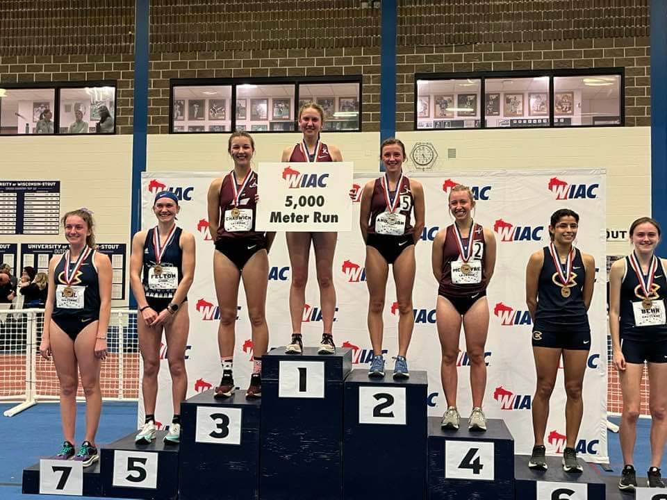 Our Terror Pride continues for another outstanding alum — Maddy Vantassel wins 1st place in the 5,000 Meter Run at the WIAC Indoor Championship!! Congratulations!!

#TerrorPride