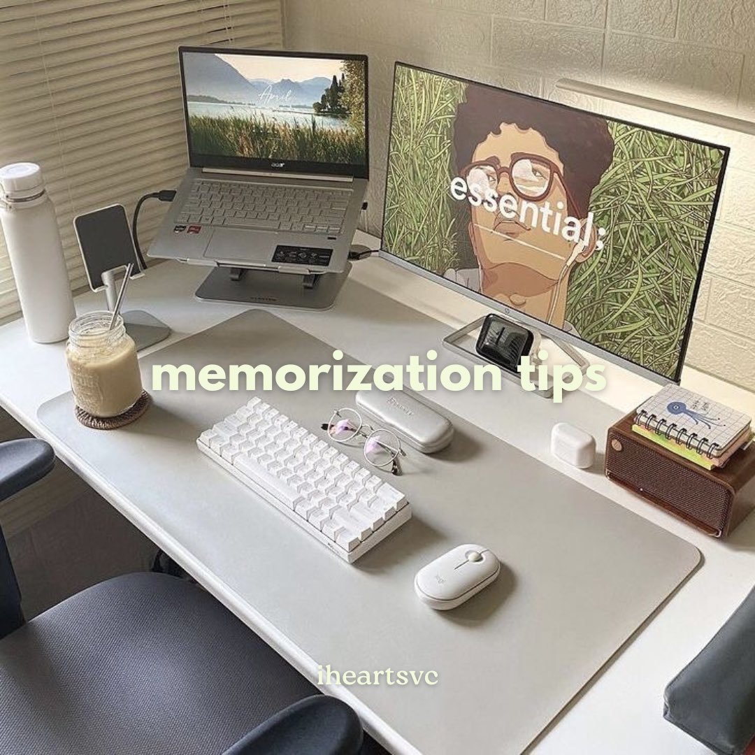 iheartsvc's tweet image. memorization tips for studying 

— 🧵 #studytwt #studytwtph;