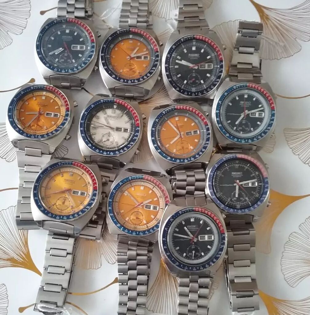 Can I go for a #superseikosunday with a few 6139s? Love this iconic 70's design in all its variations #seiko #vintageseiko #seiko6139 #vintage #seikosunday #seikocevert #cevert #1970 #70svibes #70svintage #seikoautomaticchronograph #automaticchronograph … instagr.am/p/CpG-1EivH3L/