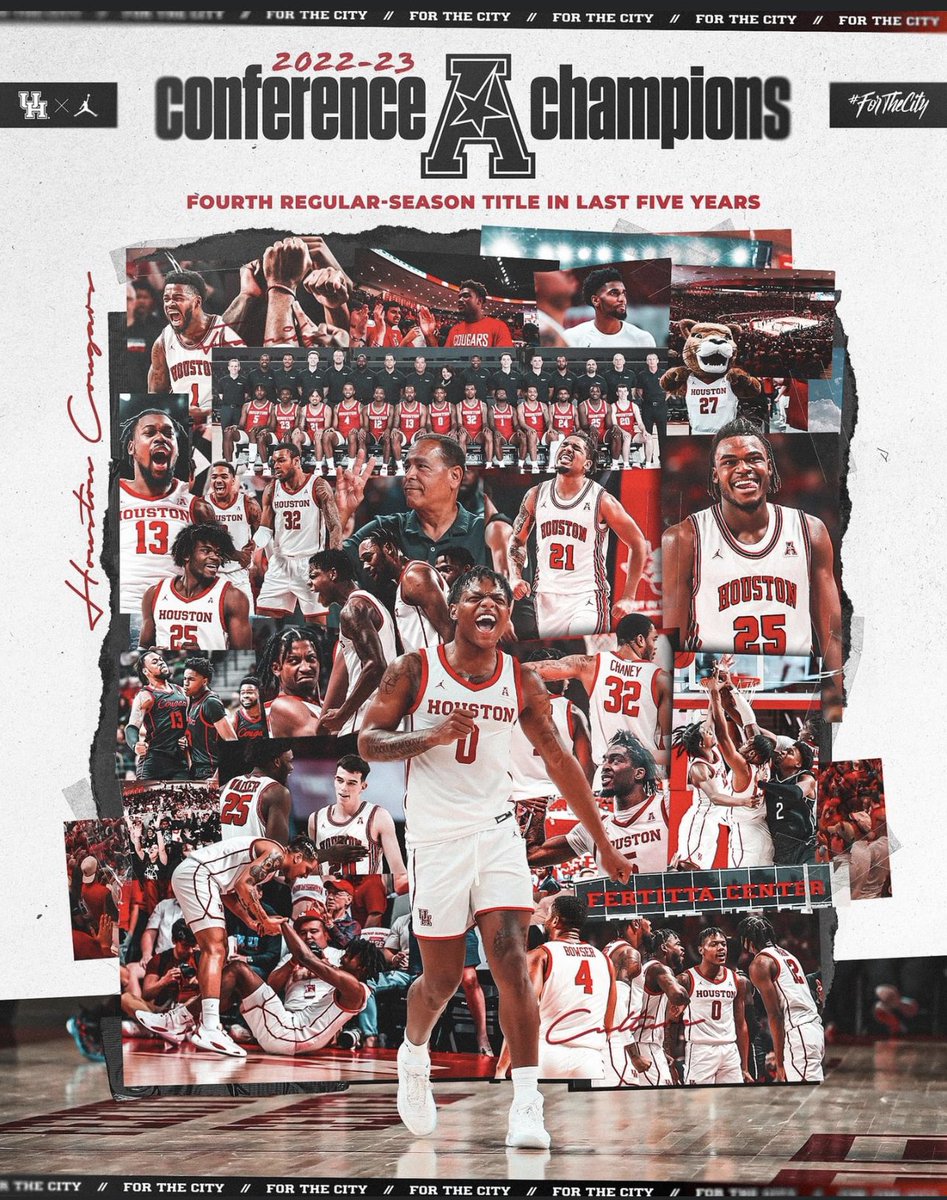 Congratulations @CoachSampsonUH and the @UHCougarMBK basketball team! #conferencechamps #forthecity #GoCoogs