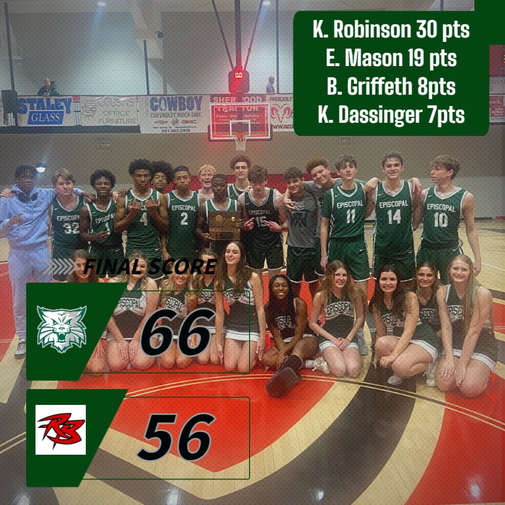 SportsEpiscopal's tweet photo. REGIONAL CHAMPS🏀🏆
Great team effort and win vs a talented Rose Bud group. On to State next week! https://t.co/YfA5YnhL2I