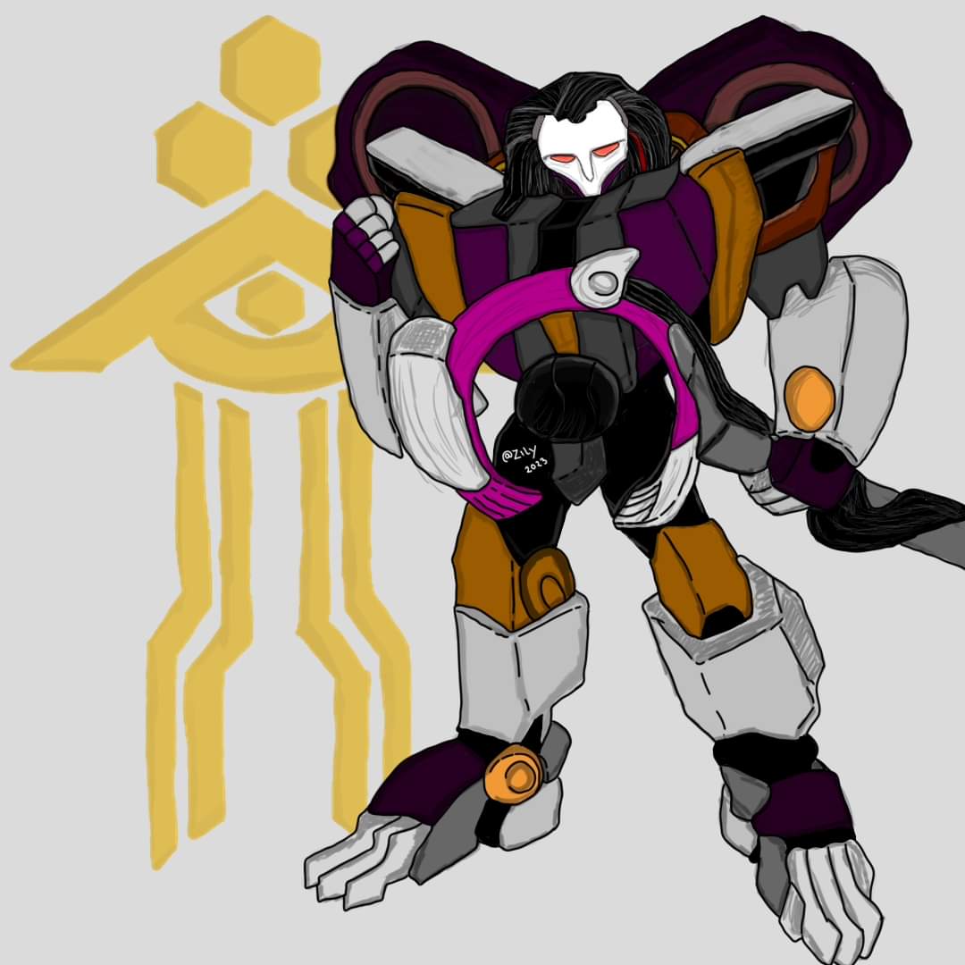 MachineLy_'s tweet photo. | AU Transformers Ramattra. 

Un diseño para los roles que llevaré pronto (: 
Cuarto dibujo en Digital ;) 

#Ramattra #Transformers #transformersfanart #Overwatch #Overwatch2 https://t.co/AhdOPIVWUM