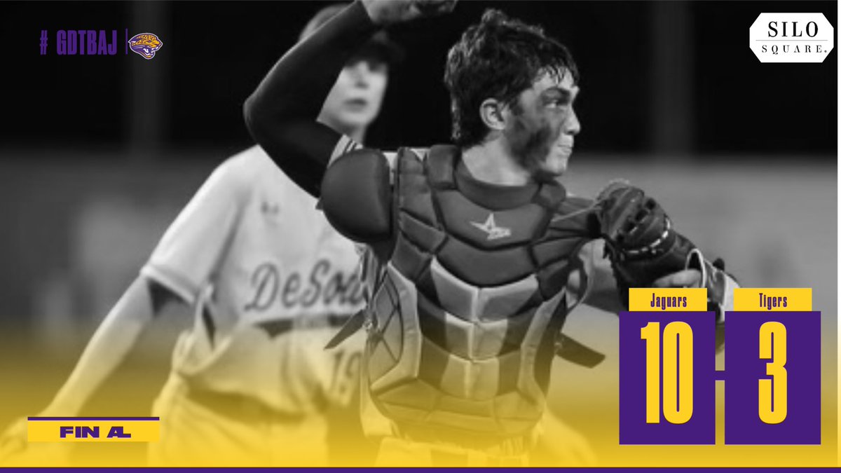Josh King (4RBIs), Colton Coates (2RBIs/1.2 innings relief), and a solid start from Hugh Parsons (3.1 innings) to give the Jags a nice road victory over Saltillo tonight. Jags back at home Monday night vs Hernando.
#GDTBAJ
#PlayOnePlayAll