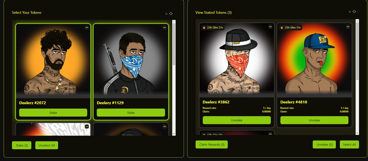 Hey 👊
We have changed our staking website.
now our new staking website is this stake.cardinal.so/deelerznft
STAKE YOUR DEELER!