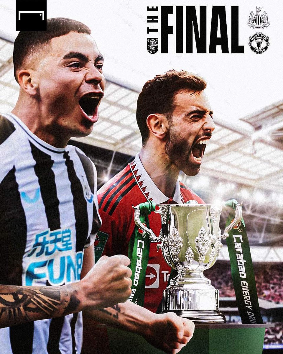GOAL_ID's tweet photo. 🏆 𝐅𝐈𝐍𝐀𝐋 𝐏𝐈𝐀𝐋𝐀 𝐋𝐈𝐆𝐀 🏆

Manchester United vs Newcastle

📅 Minggu 26 Februari 2023
🕦 23:30 WIB
📍 Wembley Stadium

Siapa yang menjadi juara malam ini? 🤔 Sampaikan prediksi kalian! 💥

#ManUtd #Newcastle #CarabaoCup https://t.co/DmPpzBLR7v