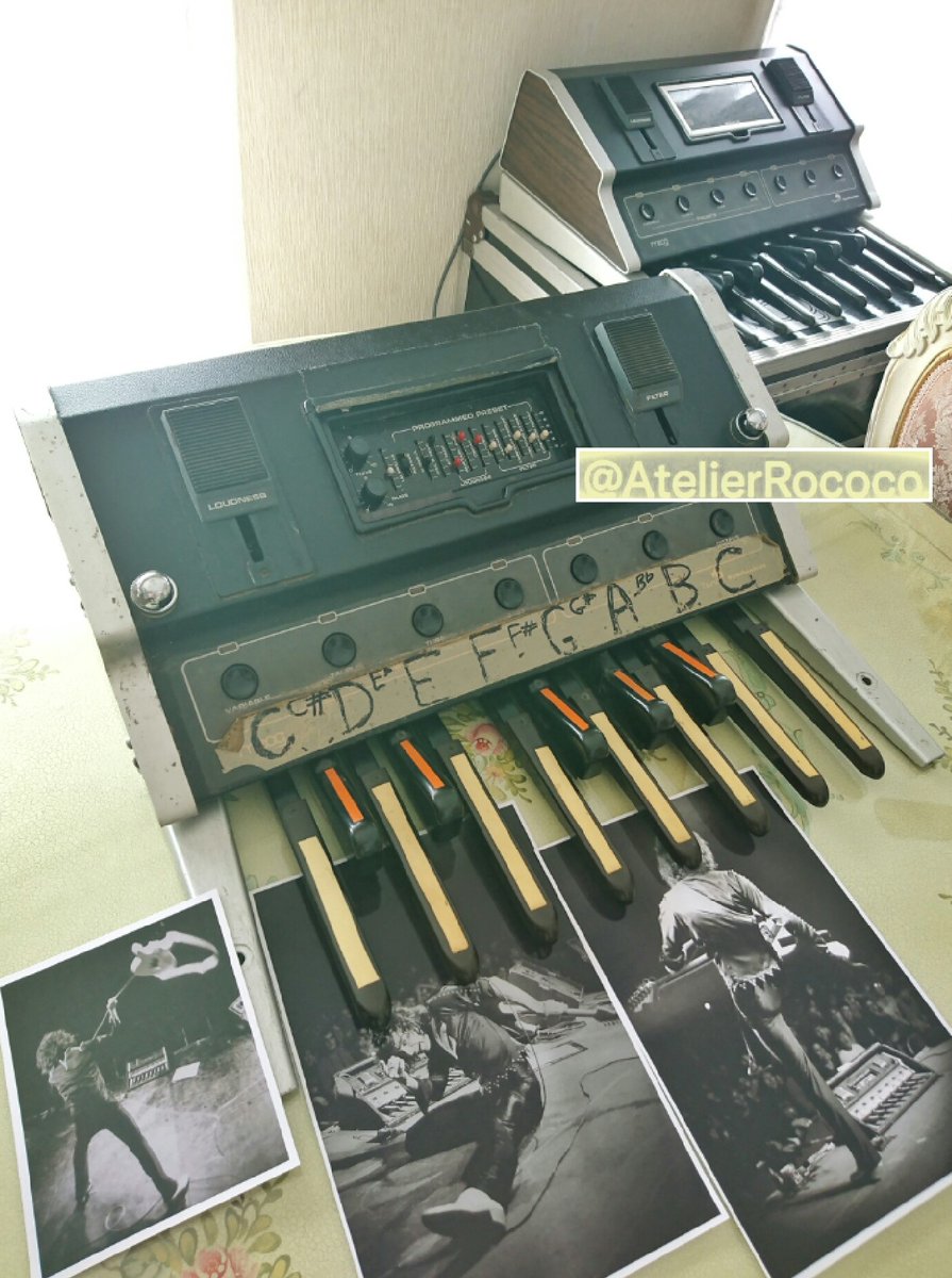 AtelierRococo's tweet photo. This is one of the genuine MOOG Taurus synthesizer once owned by Ritchie Blackmore. 🎩special gear modified for him🎸He used it onstage during Rainbow & DeepPurple reunion.🌈💜
#RitchieBlackmore #RitchieBlackmoresRainbow #DeepPurple @TheRealRitchieB @TruCandiceNight @moogmusicinc https://t.co/gWS5o8MKPz