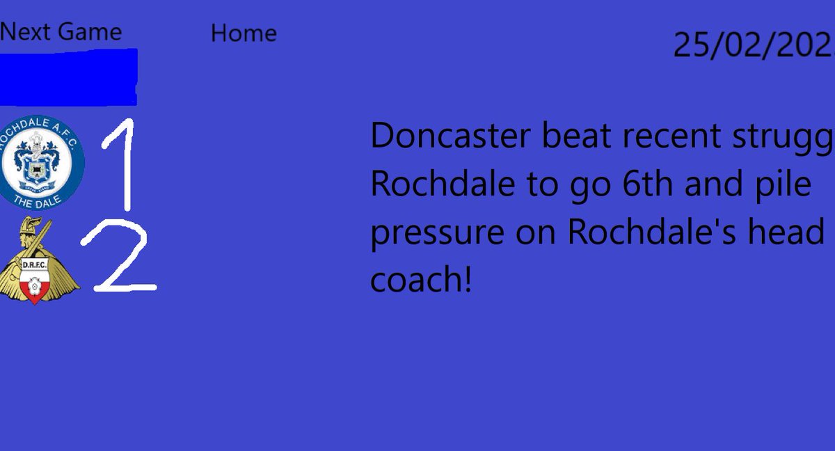 Another unfortunate loss today back from a break. #Loss #DoncasterRovers #RochdaleAFC #BackFromBreak
