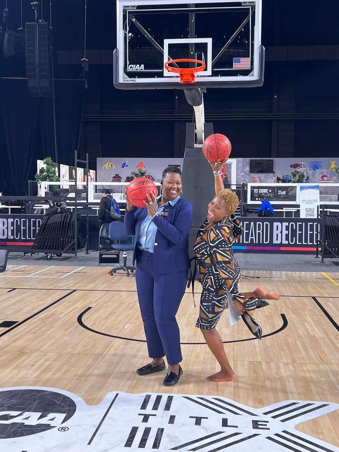CIAACommish's tweet photo. I love this game and I love this conference! Grateful for @NCAADII #titleix and the doors it opened for me!  Congratulations @WSSU_Athletics @ECSUVikings 

This tournament was #epic @BaltimoreMD 

#creatingnewmemories #livingthelegacy 
#ciaaforlife #titleix #titleix50 https://t.co/fOshYj3fEg
