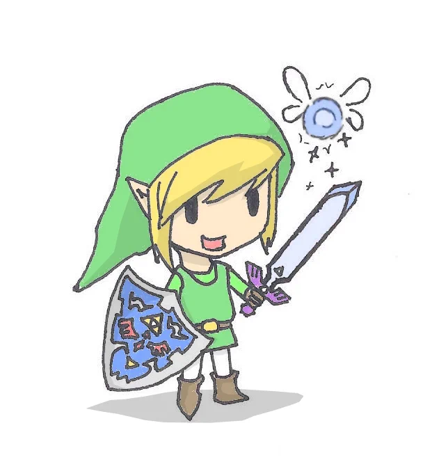 first zelda fanart vs most recent  