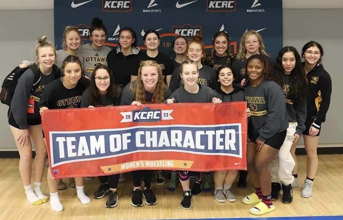 Braves Athletics (@bravesathletics) on Twitter photo The KCAC Champions of Character for Women's Wrestling‼️
<a href="/OttawaUWomensWr/">Ottawa University Women's Wrestling</a> x #BraveNation The KCAC Champions of Character for Women's Wrestling‼️
<a href="/OttawaUWomensWr/">Ottawa University Women's Wrestling</a> x #BraveNation