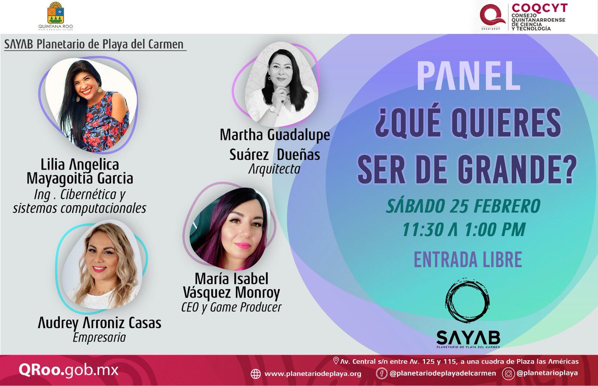 Isabel_pinkbear's tweet photo. Charla en @PlanetarioPlaya  con #mujeres #extraordinarias                      #PlayaDelCarmen  #videojuegos  #pinkbeargames https://t.co/PtET5K151p