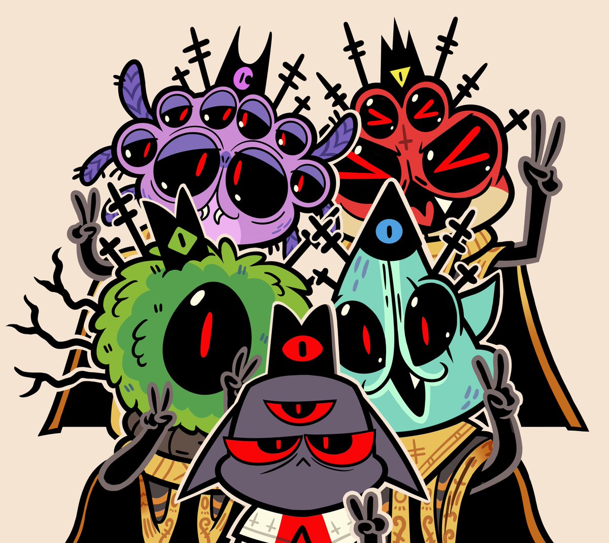 「Yippeeeee!!#CultoftheLamb 」|Kyra Kupetskyのイラスト