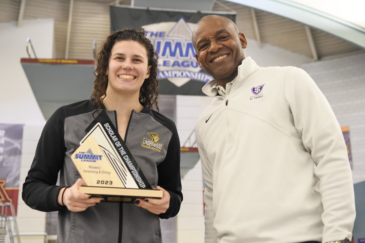 TheSummitLeague's tweet photo. 2023 Women's #SummitSD Championship Individual Awards

Scholar of the Championship: Stephanie Marks, @LindenwoodSD
Newcomer of the Championship: Mina Adam Solaker, @DU_SwimDive 
Diving Championship MVP: Zora Opalka
Swimming Championship MVP: Natalie Arky, DU

#ReachTheSummit https://t.co/lJrpkpdgJ7
