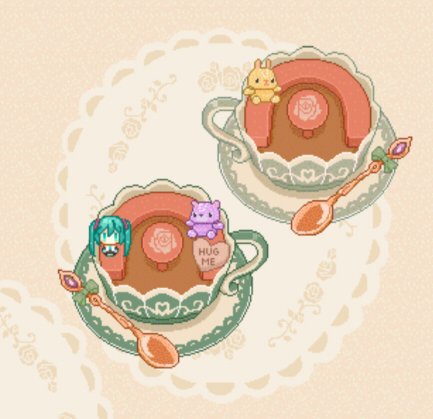 初音ミク 「【#OUonly2お散歩スクショ】細かい所にまでかわいい装飾がいっぱい… 」|犬飼＠4/1ありがとうございました！🌟NEOKET4【B50】のイラスト