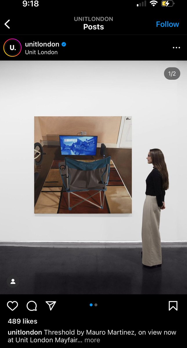 they have a oil painting of my living room on display?
