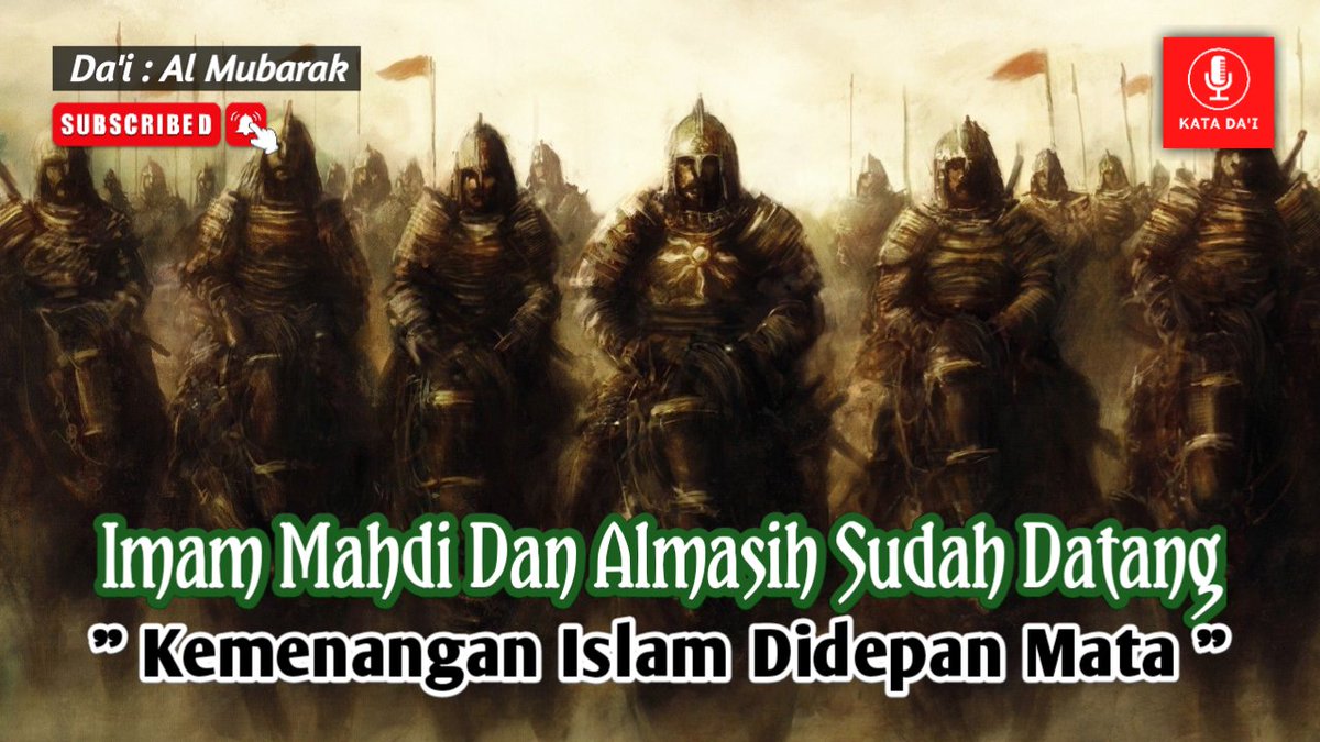 KhuddamLA's tweet photo. Assalamu'alaikum Wr. Wb,

Kaum muslimin yang dirahmati Allah, ketahuilah Imam Mahdi Sudah Datang dan Kemenangan Islam sudah didepan mata. Dengarkanlah seruan ini melalui youtube channel Katadai https://t.co/BawTDO9Hzd https://t.co/TgLwlXRPqt
