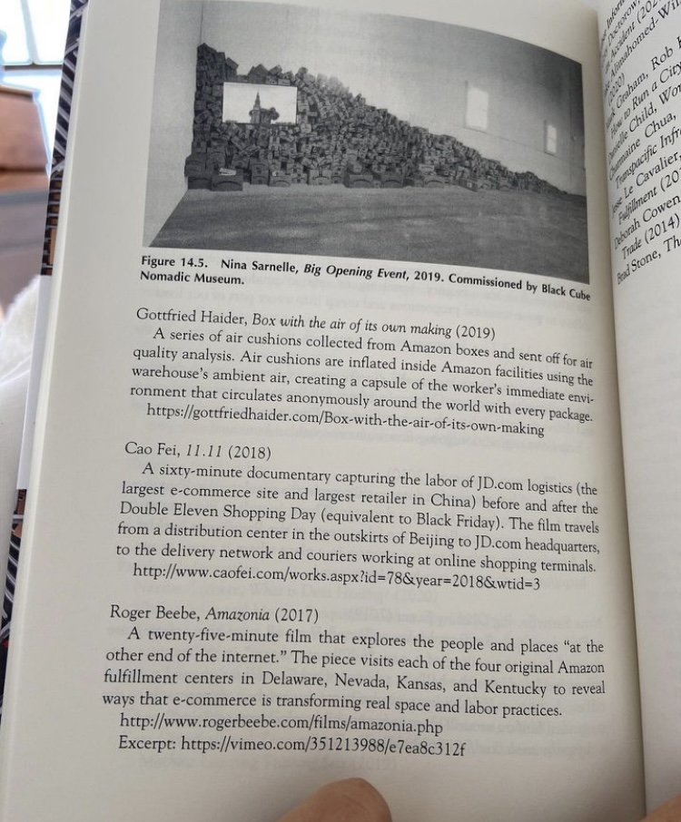 Humbled to see my Amazon Air artwork included in "Amazon: at the intersection of culture and capital". Many thanks to Nina Sarnelle and Hiba Ali who put this resource together.