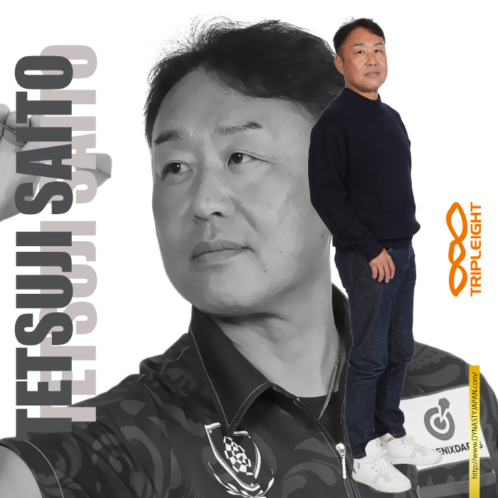 DYNASTY_JAPAN's tweet photo. 【2023 PERFECT TOUR登録選手⑧】

斉藤哲久選手【TRIPLEIGHT】
@tetsug888

2022自身初の第3位表彰台✨
2022年間ランキング：26位
2022最高戦績：第19戦 横浜 第3位🥉 https://t.co/yweYdy0evp