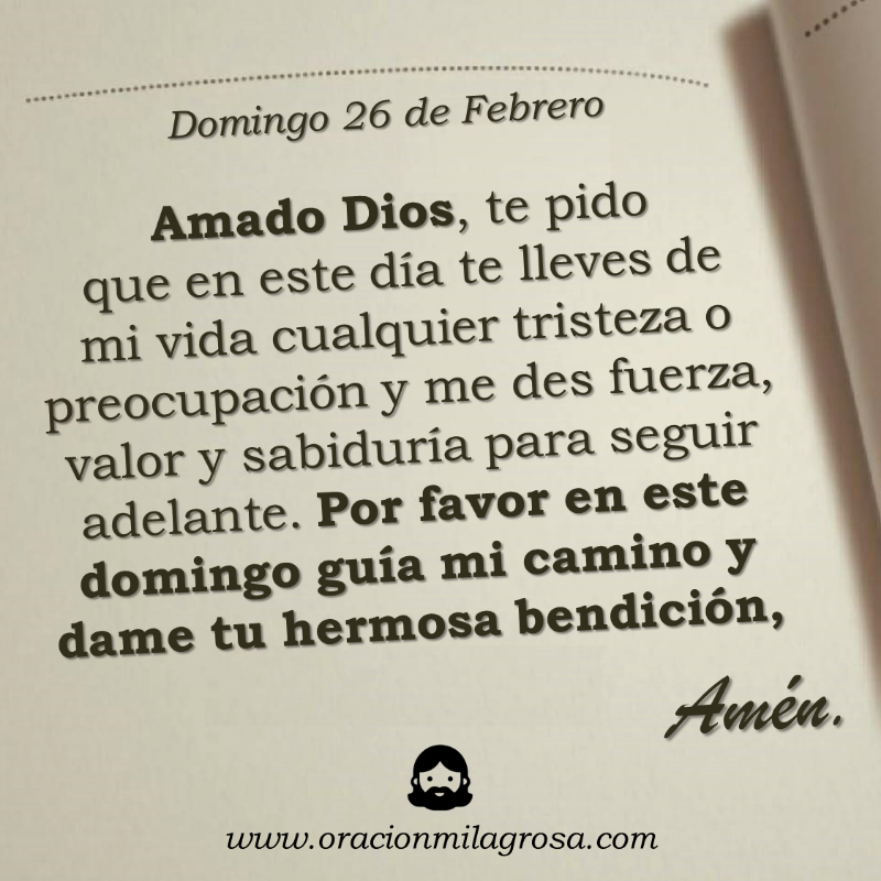 oracion_milagro's tweet photo. Oración para el domingo 26 de febrero de 2023: https://t.co/7ryaTVpkry