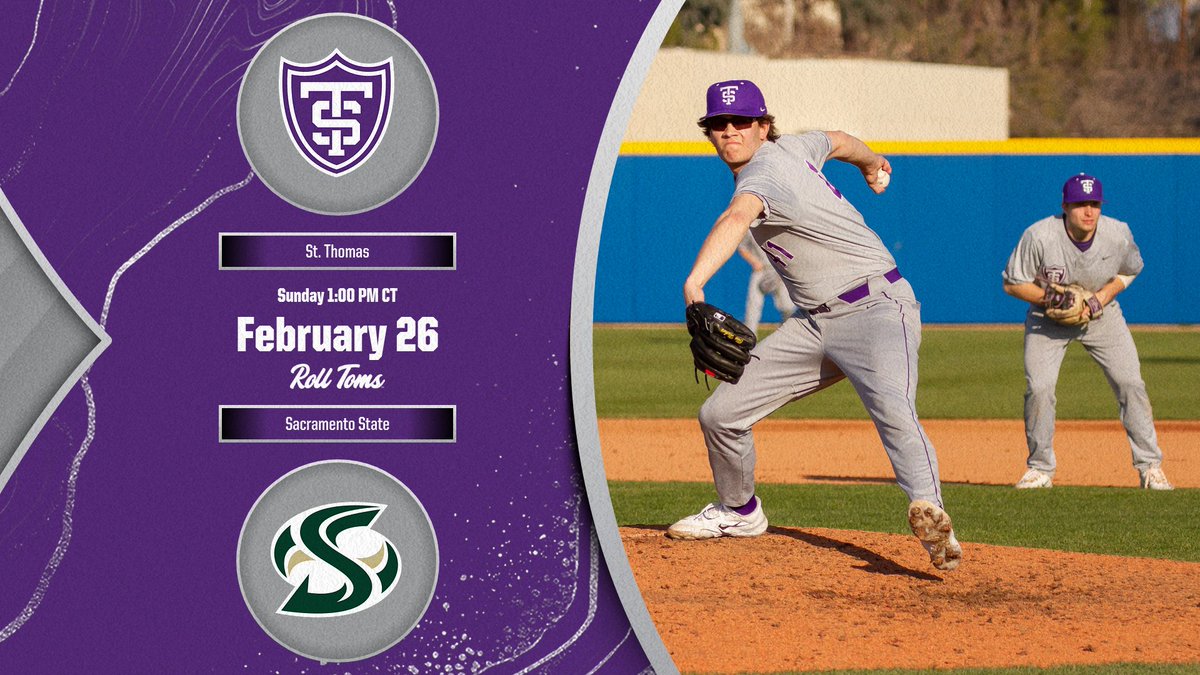 Closing out the series at the big bad John

🆚 Sacramento State
📍 Sacramento, Calif.
🏟 John Smith Field
⏰ 1 p.m. CT
🖥 tinyurl.com/3wudmezm
📊 tinyurl.com/4awxcxvu

#RollToms