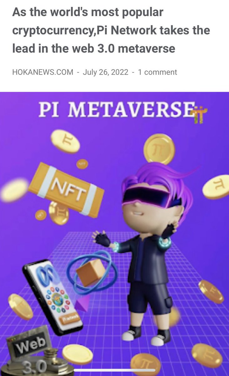 DucThu82's tweet photo. Update 🚀 As the world's most popular cryptocurrency,Pi Network takes the lead in the web 3.0 metaverse
#PiNetwork #Web3 #hokanews #pimetaverse
More details 👇
https://t.co/RQBwT21QRT https://t.co/tyjSitgj9L