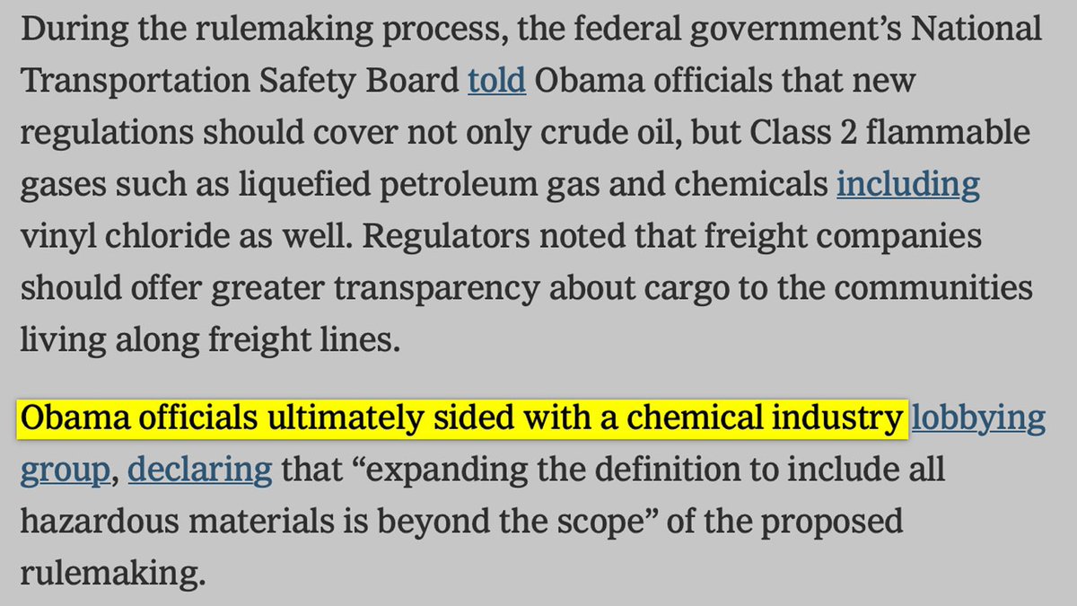 Dear Liberals: 

Please stop pretending that Trump was the sole problem &amp; that this didn’t happen.

It happened &amp; it was just as bad as Trump’s rail dereg. Pretending it didn’t happen is a form of denialism. 

So please stop &amp; just acknowledge the truth. 

nytimes.com/2023/02/17/opi…