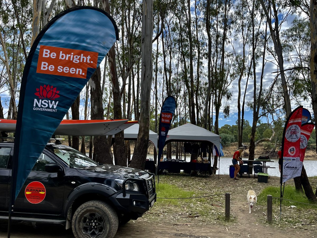 MMPaddle's tweet image. We are here and ready for check in at the Yarrawonga Common.  Day Zero us finally here.  MMP 2022 / Feb2023. 
How great does this feel  #Mmp #mmp415 #massivemurraypaddle #murrayriver #yarrawonga #tocumwal #moama #echuca #415km #wearalifejacket #bebrightbeseen #sydneyharbourkayaks