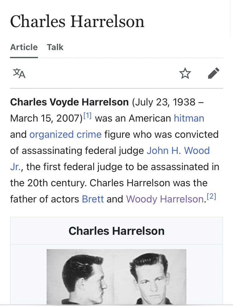 sky on Twitter "little woody harrelson fun fact for the tl, his father