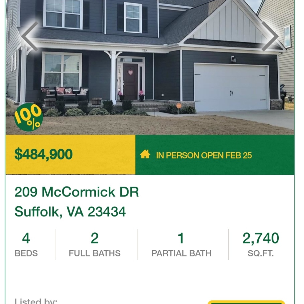 MurphyRealtor's tweet image. Come check out this beautiful home in person during the Open House this Sunday, 2/26, from 1p-3p. 

If you have any questions, need to speak with a lender, want to chat real estate, ... give me a call at 757-739-3879.