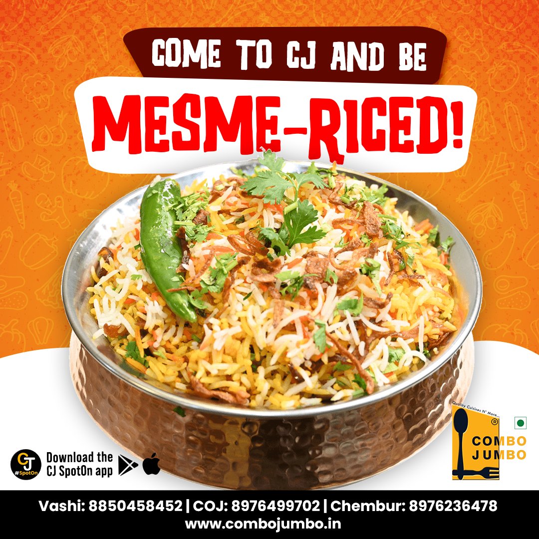 Combo Jumbo on Twitter "Try a delicious variety of rice at Combo Jumbo. We've got everything