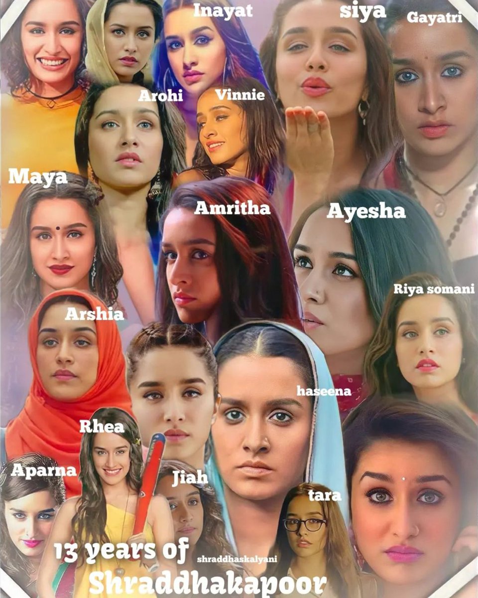 Shra_Dreamgirl's tweet photo. 13 YEARS OF SHRADDHA KAPOOR
#ShraddhaKapoor https://t.co/ahBsK7U4Jt