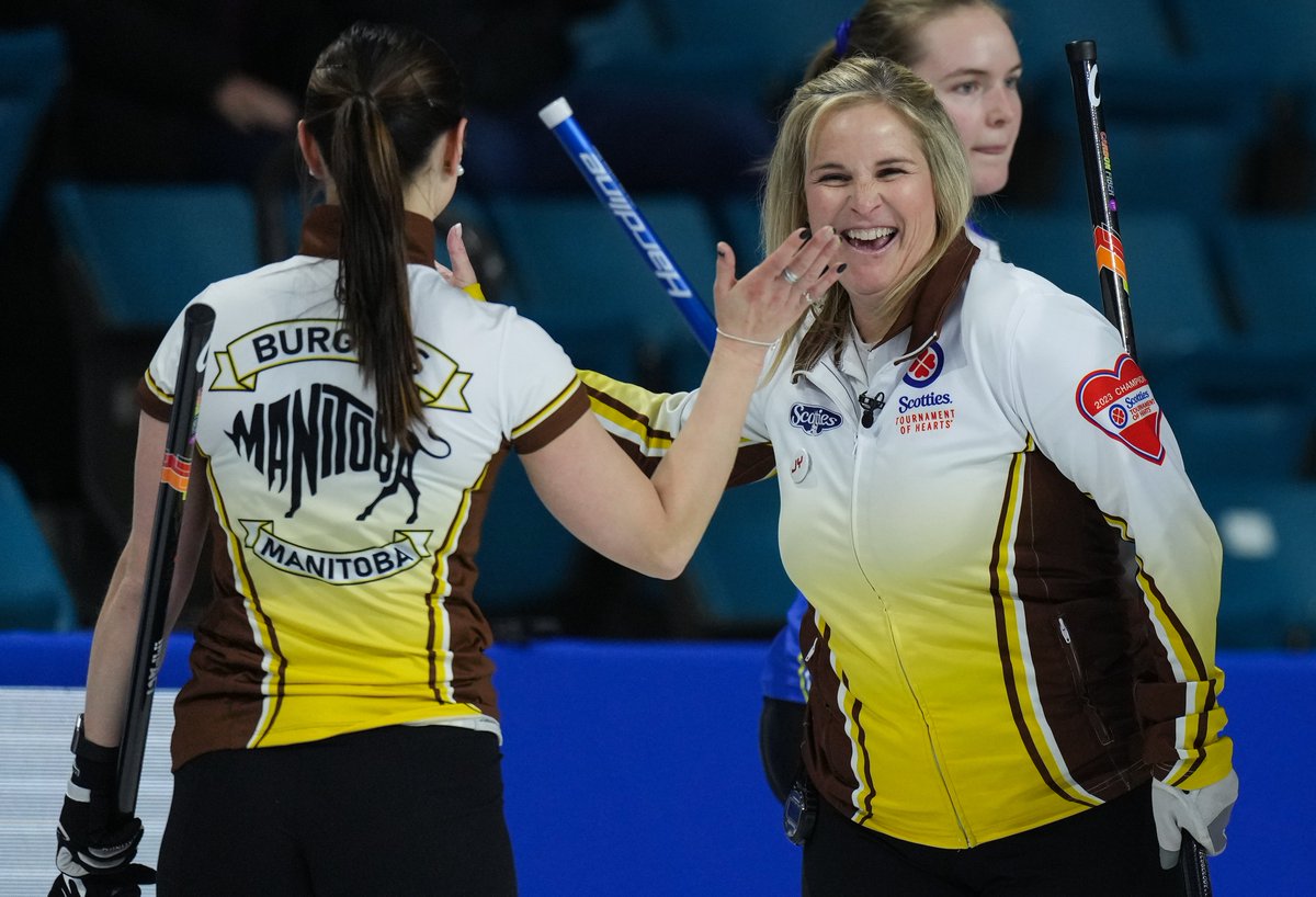 MAKE THE FINAL 

Jennifer Jones will have a chance to win a record seventh Canadian championship Sunday night after her Manitoba rink defeated Northern Ontario, 8-5, in the 1 vs. 2-page playoff at #STOH203