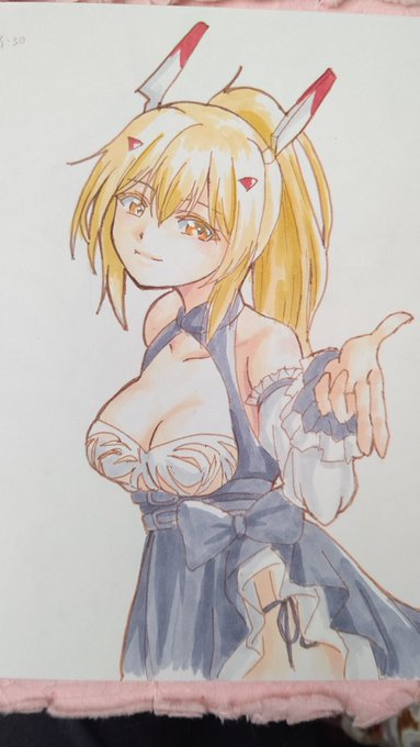 #アナログ絵で魅せてみよワンドロしかないちなみにこれは進水日に描いた綾波 