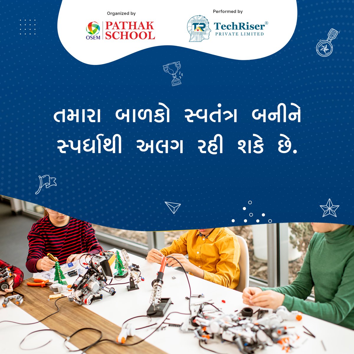 ઉજ્જવળ ભવિષ્ય માટે વિદ્યાર્થીઓને સ્વતંત્રતા સાથે સશક્તિકરણ

#osem #osempathakschool #techriserpvtltd #EducationFair #FutureEducation #EducationForAll #StudentIndependence #Empowerment #Growth #Development #DecisionMaking #TakingRisks #IndependentThinkers #Education #Support