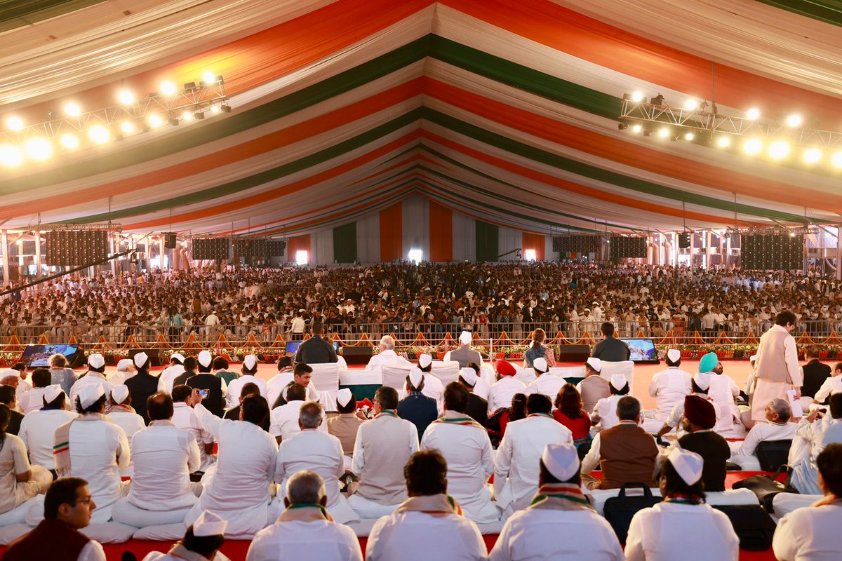 2nd day of 85th Congress plenary session, Raipur.

#hathsehathjodo
#BharatJodo
#PlenarySession