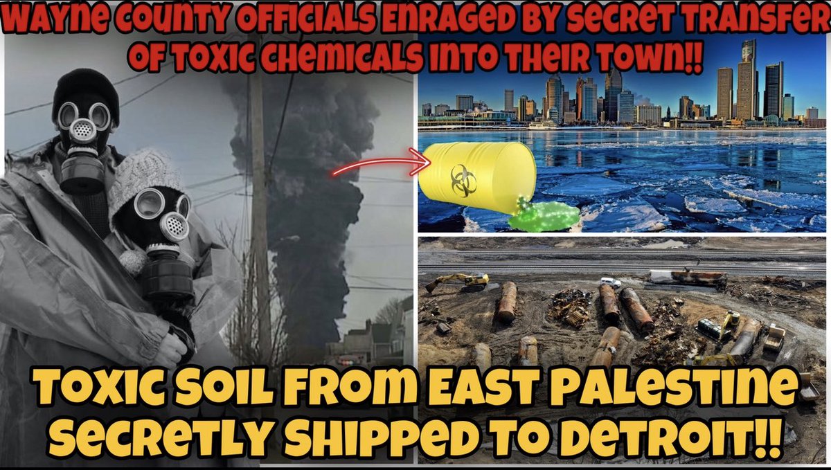 EXPOSED! Toxic Soil From East Palestine Dropped Off In Detroit After Ohio Train Derailment. City Officials Are Enraged !!!

#OhioChemicalDisaster #EastPalenstine #OhioTrainDisaster #ohiotrainderailment 

youtu.be/VNGq48gvprg