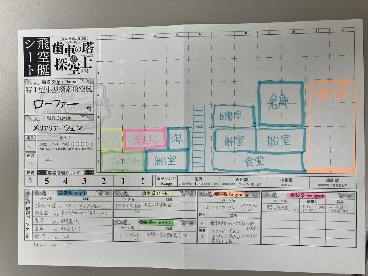 「今日の船。無事だったありし日のローファー号。そして自PCのロボ。チャームポイント」|おーまい@4/23（日）調布のイラスト